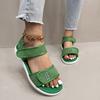 Women's Summer Platform Beach Sandals Adjustable Hook and Loop Sports Sandals Lightweight Non-Slip Sole Comfortable Fit
