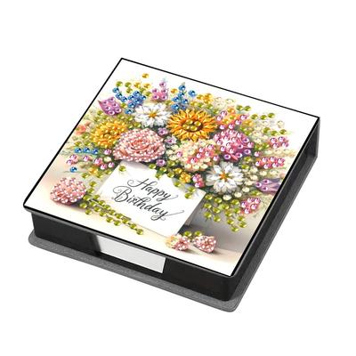 Memo Papier Aufbewahrungsbox Diamond Art Haftnotizhalter Diamond Art Diamond Painting Notizblock für Zuhause Büro