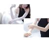 Summer Sexy Long Stretchy Sheer Lace Medium Opaque Wedding Bride Girl Bridal Tulle Hand Gloves for Women
