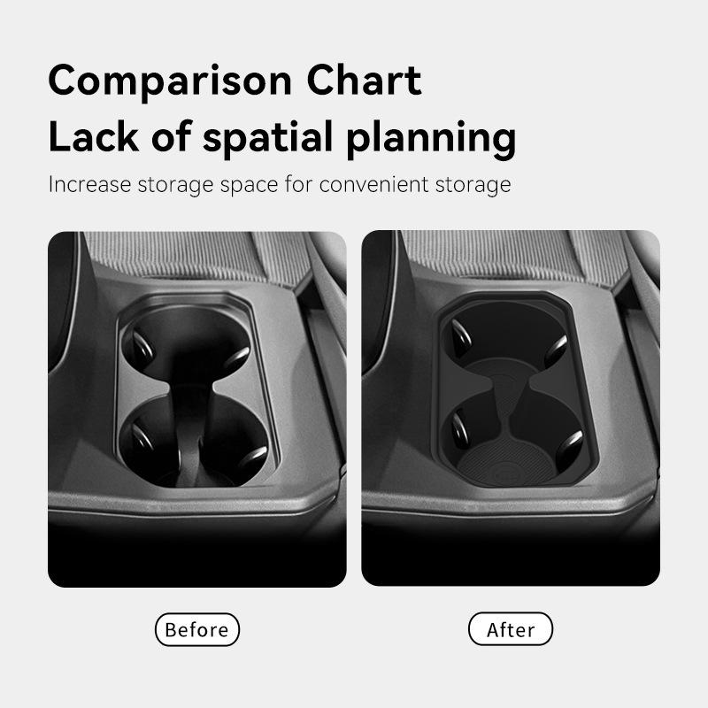 Toyota BZ4X Anti-slip Silicone Cup Holder Mat for 26 Models - Car Console Accessory