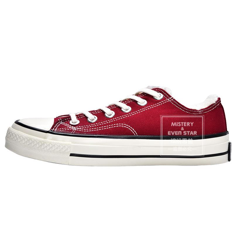 New Products Are On Sale In Autumn and Winter, New Retro Cotton Shoes, Women's Velvet Low-top Canvas Shoes