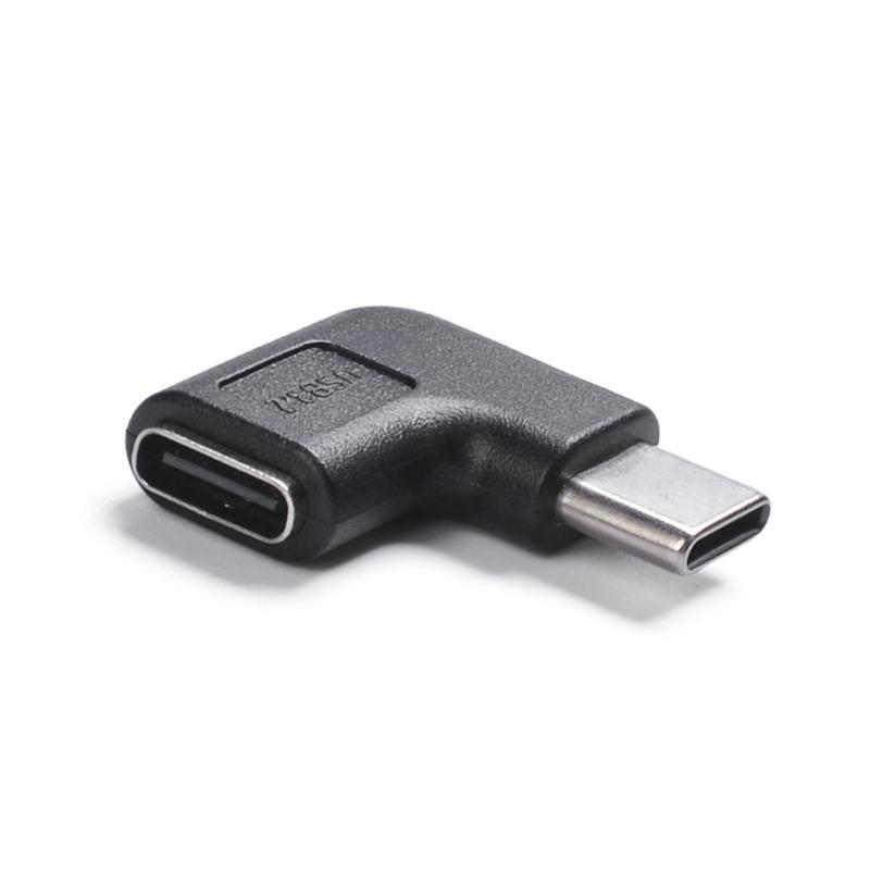 Right Angle USB C Male To Female Connector 90 Degree Bend Adapter 10Gbps Speed 5A Fast Charging Wide Compatibility