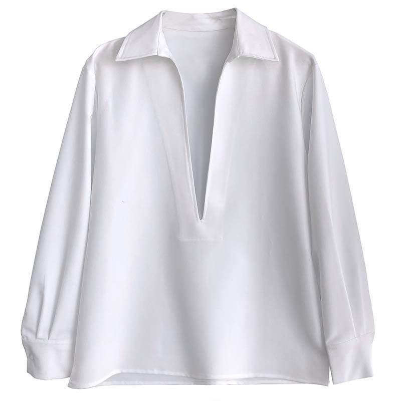 LUXI 2025 Autumn Women’s Long Sleeve V-Neck Fashion Top