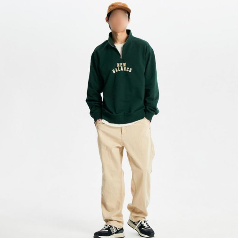 New Balance Public Sports Club Semi Overfit Half Zip Up Sweatshirt Nbnce11213 62