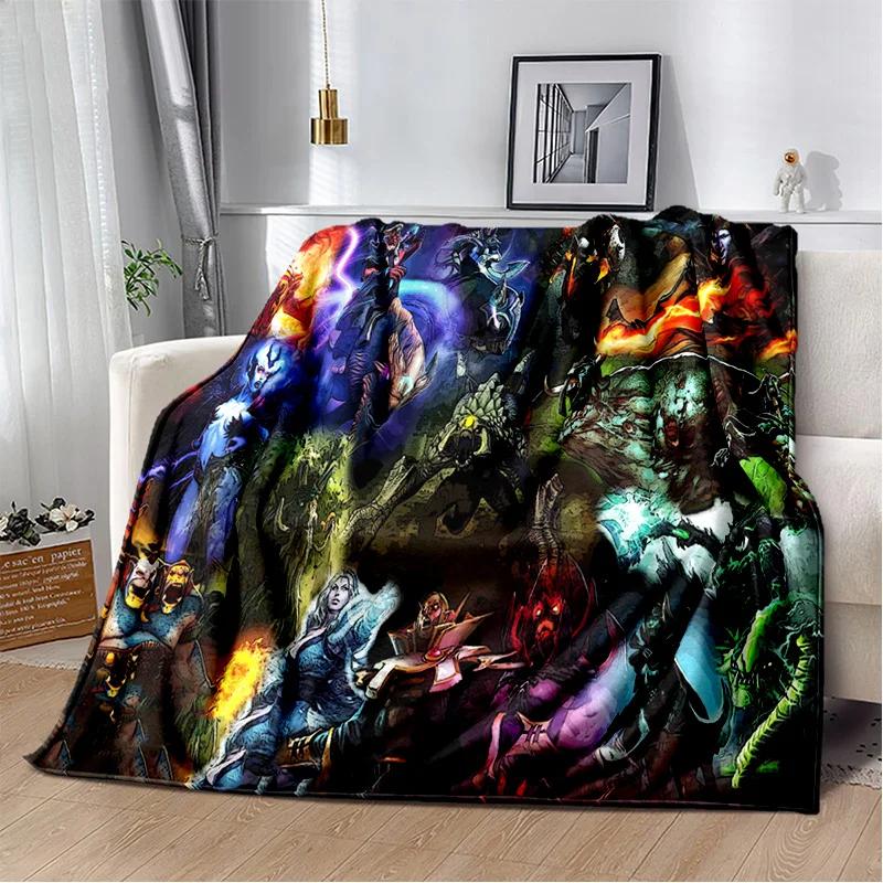 3D Klassiker Spiel Dota2 Gamer Decke, Weiche Wohndecke für Zuhause Schlafzimmer Bett Sofa Picknick Reise Büro Ruhe Abdeckung Decke Kinder