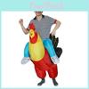 Costum haios gonflabil de cocoș găină mărime adult pentru distracție maximă