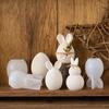 Easter Egg Rabbit Aromatherapy Candle Silicone Mold Creative DIY Dispensing Gypsum Ornament Mold