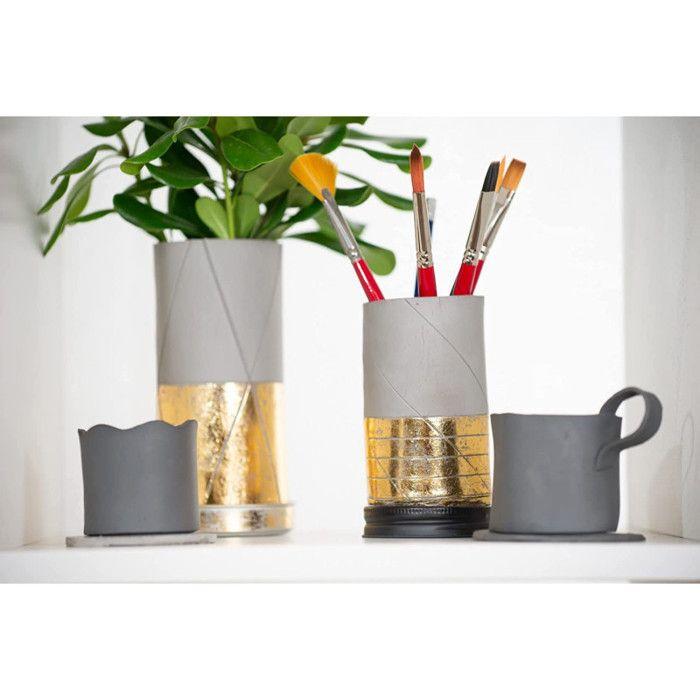Kit à dorer - 3 feuilles miroir et mixtion 20 ml - Finition or