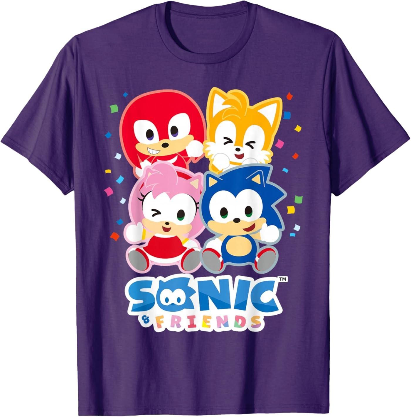 Sonic & Friends Game on Squad T-Shirt S разноцветный