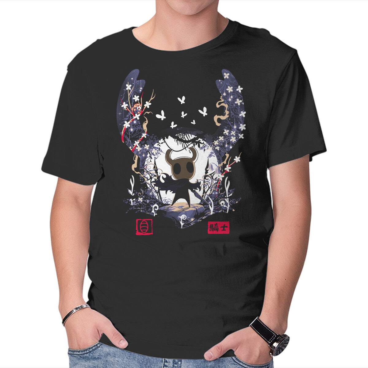Unisex Crew Neck T-Shirt The Warrior Of Hallownest Graphic Short Sleeve Casual Tee XXL