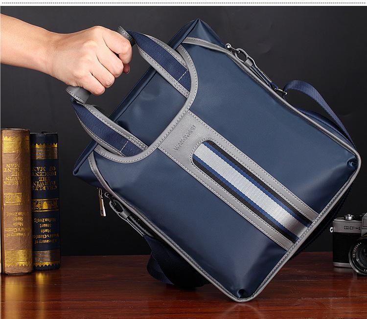 Men's Oxford Nylon Shoulder Bag - Business & Casual Crossbody Briefcase