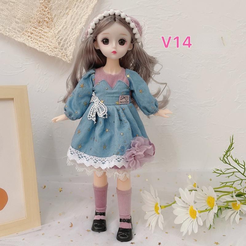 

30 см кукла Барби одевается 23 сустава 3D настоящие глаза 6 очков BJD кукла изысканная модная игрушка принцессы для девочек