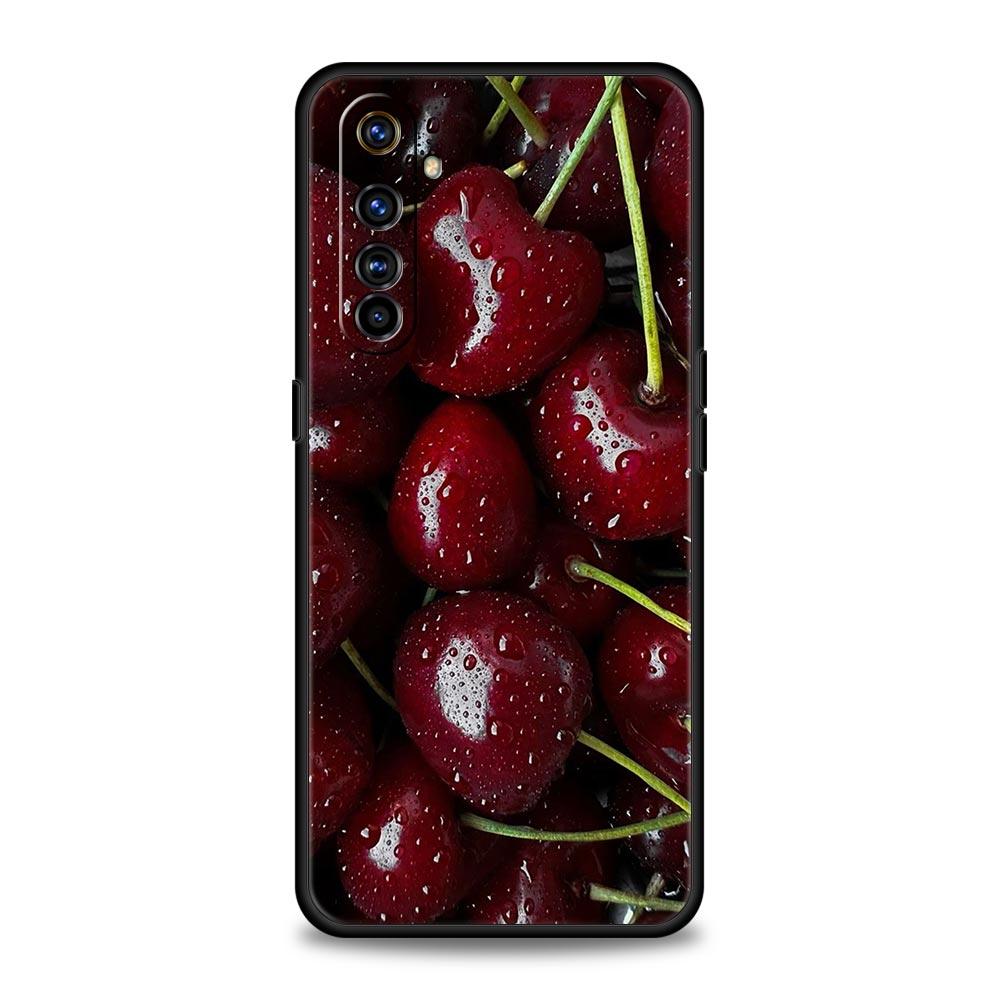 Red Cherry Phone Case For Realme 13 12 10 9 8 7 GT3 GT5 GT2 Pro Plus 5G C21 C25 C35 GT Neo 2 3 3T 5 Cover