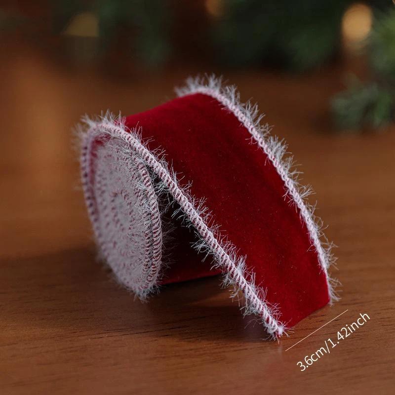 2M Christmas Ribbon Red Pink Series Ribbons For Xmas Decoration DIY Craft Supplies Gift Decoration Box Packaging Ribbon