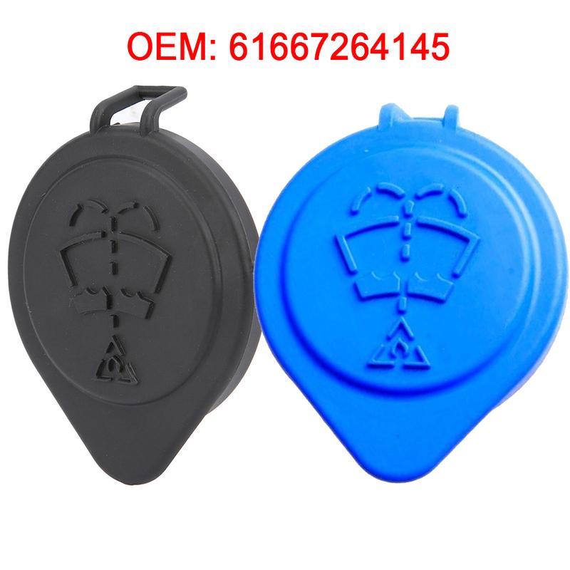 61667264145 Car Fluid Reservoir Cap Windshield Washer Tank Black Blue Accessories Parts For BMW F21 F30 F32 F34 E39 E60 Z4 X5