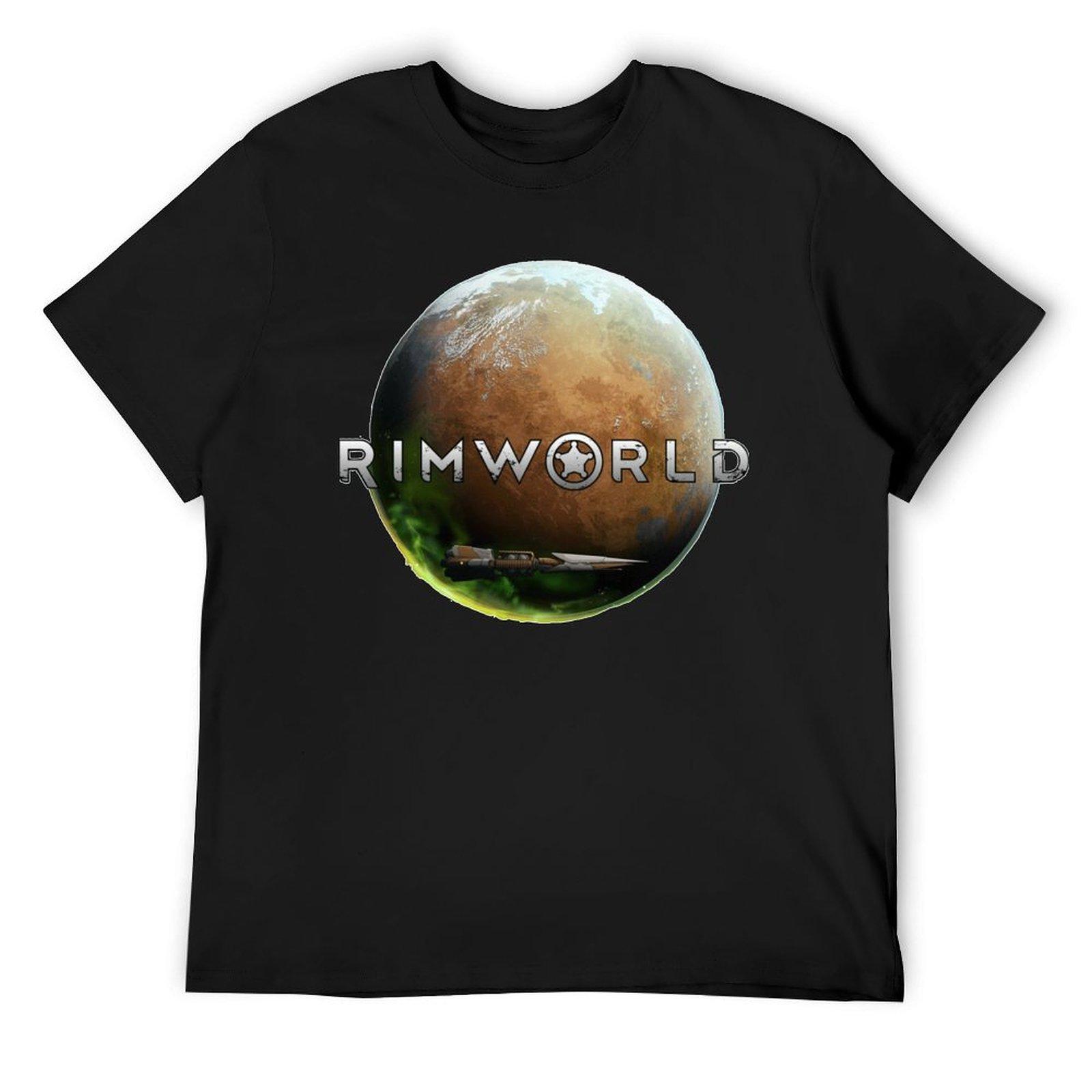 Planet Rimworld T-Shirt anime stuff vintage anime shirt aesthetic clothes funny t shirts men 4XL
