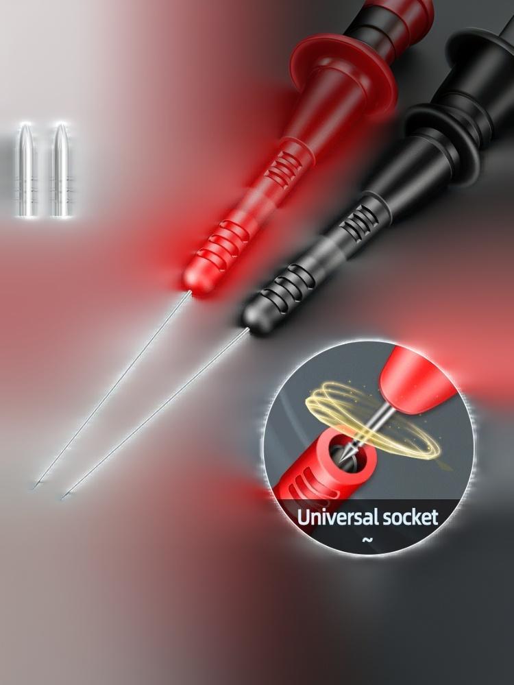 1000V/10A Bendable Probe Detachable Accessories Tester Tool T2003 Pen Extension Needle Tip 1 Pair Probe Tip Test Fine Tip