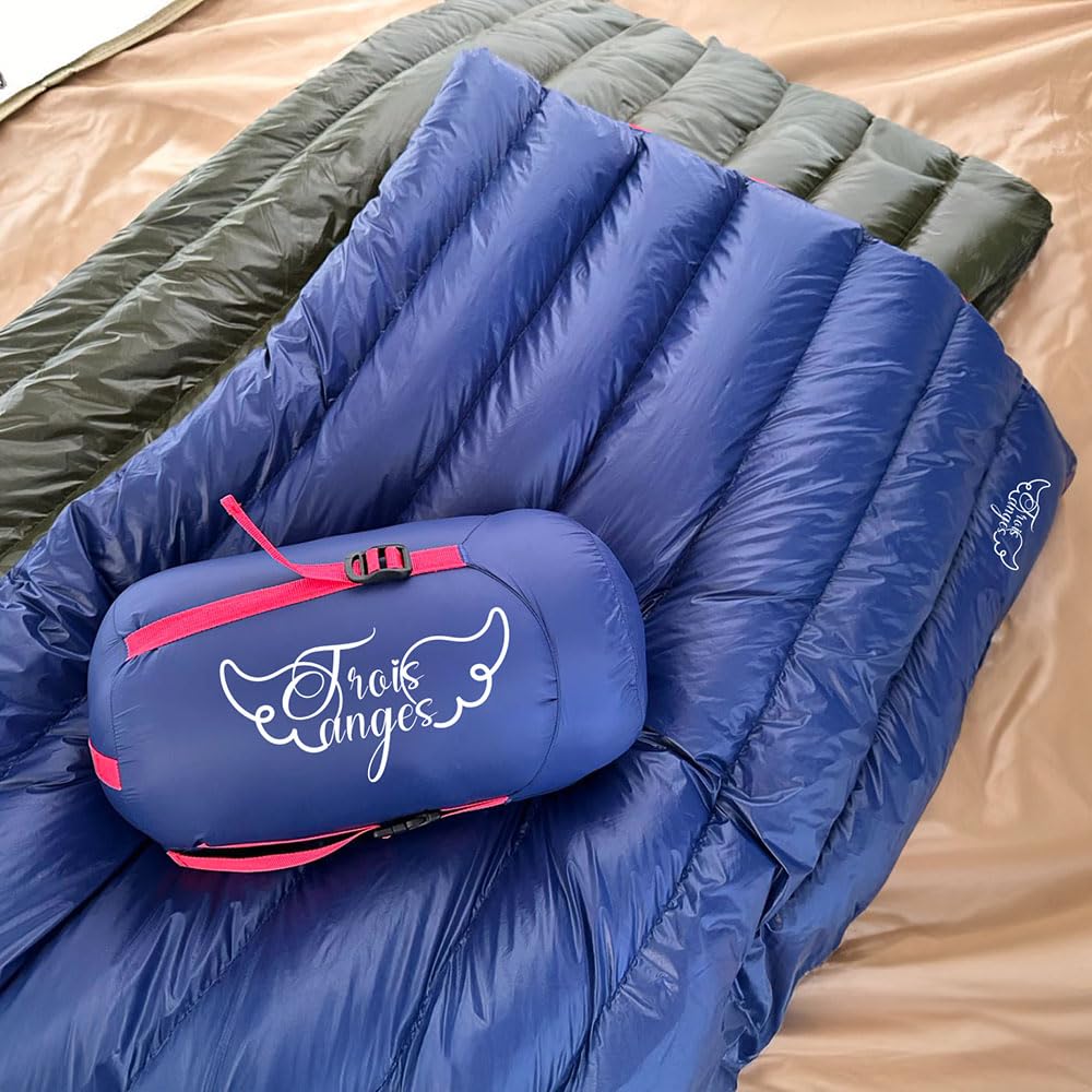 Trois Anges Lightweight Down Shruff Compact Down Sleeping Bag Connectable Envelope Type Down All Season Futon Cold Protection Disaster Prevention