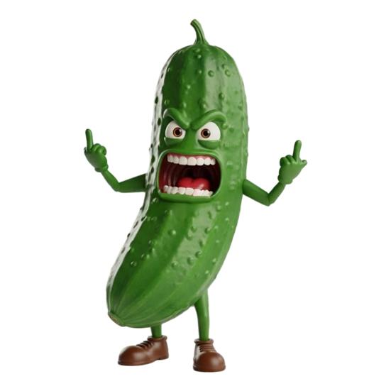 

Злая фигурка фрукта, фруктовое украшение с средним пальцем, настольная серия фруктов, овощная статуэтка для декора офисного стола, снятие стресса C