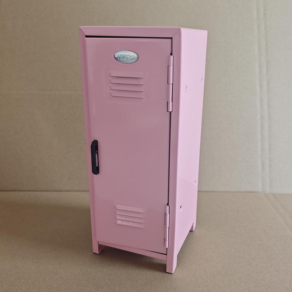 Multi-color Metal Storage Box with Lock - Desktop Cosmetic Organizer & Money Safe