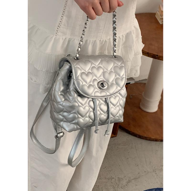 

Рюкзак-цепочка ромбовидной формы женский новый модный повседневный рюкзак на плечо сумка-ведро