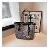 Fashion commuter large-capacity bag women's  new casual versatile shoulder bag college student class bag tote bag