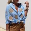 Women's Fashion Casual Long Sleeve POLO Neck Blouses & Shirts