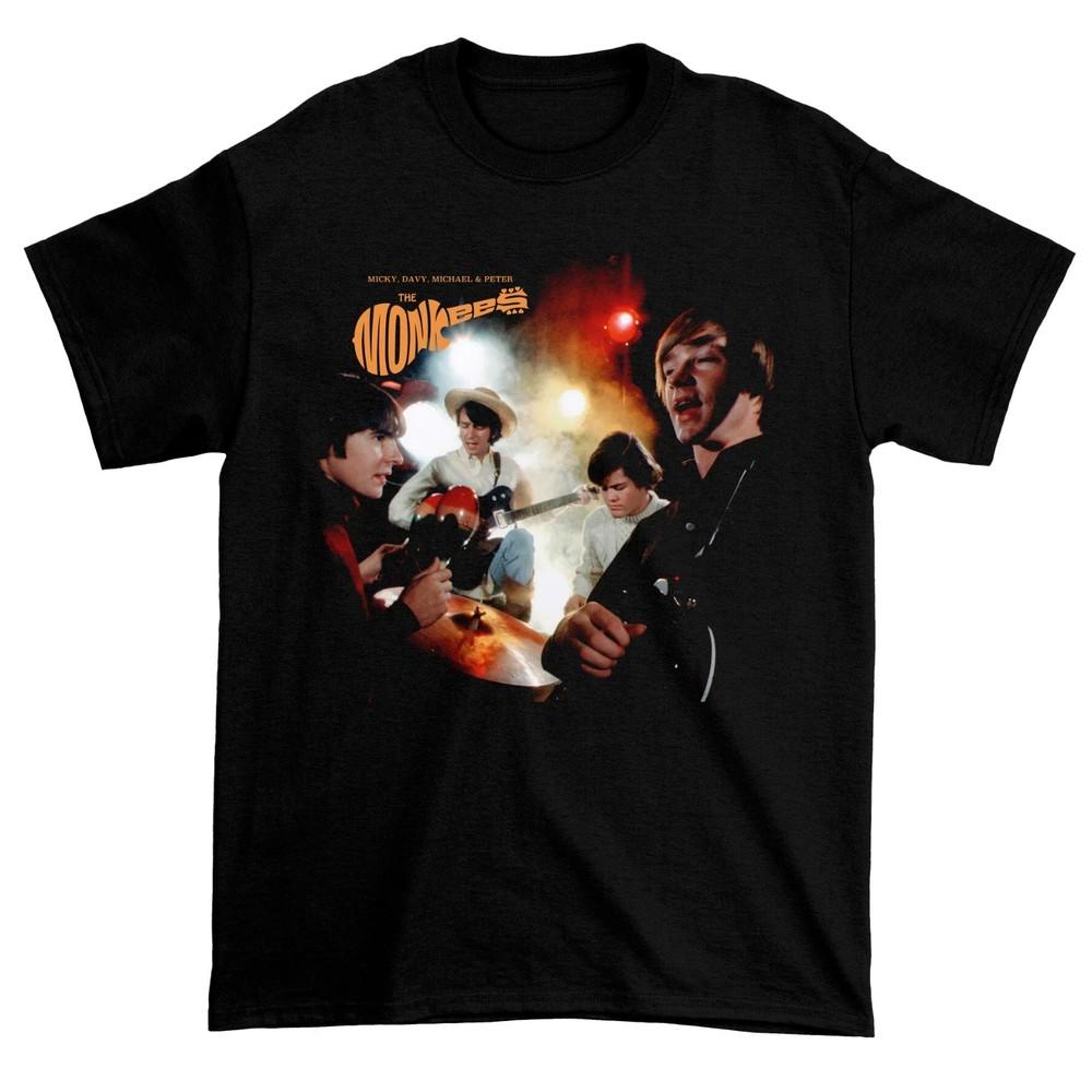 The Monkees Band T-shirt Black Short Sleeve All Sizes S-5XL SN57 Unisex T-Shirt