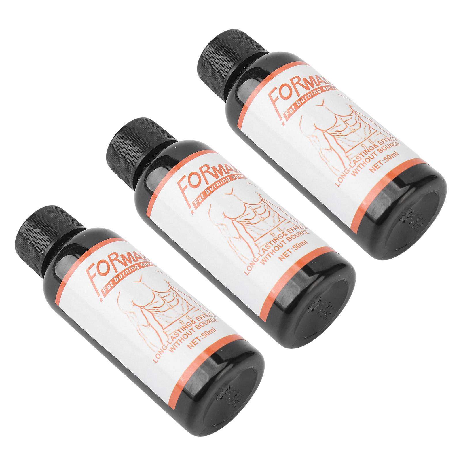 3pcs Men Fat Burning Slimming Spray Firming Body Shaping Men Cellulite Melting Sweating Spray 50ml