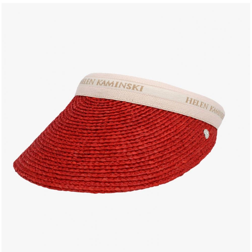 Helen Kaminski Bianka Tropical Natural Logo Visor Sun Cap Hat50265