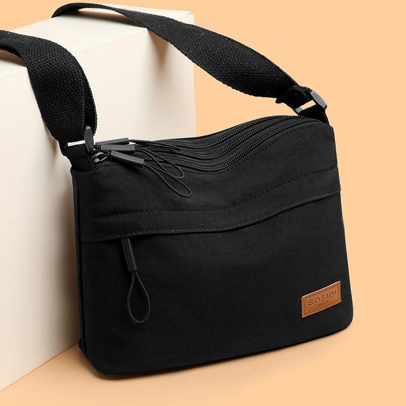 Nylon Lightweight Multi-layer Large-capacity Nylon Bag Women's New Casual Waterproof Portable Fashion Shoulder Messenger Small Square Bag