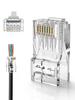 RJ45 CableCreation LAN Pack of for LAN Easy and Resistant To Breaking Connectors, Connectors, Through-Type, 50, Cat6/Cat5e/Cat5 Cables, Wiring,