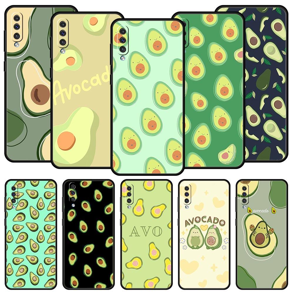Cute Avocado Phone Case for Samsung Galaxy A56 A36 A26 A16 A34 A24 A42 A22 A20 A12 A40 A30 A10 5G Soft TPU Cover Shell Funda Bag