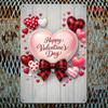 Vintage Heart Metal Plaque Waterproof Wall Art Romantic Valentine Decor