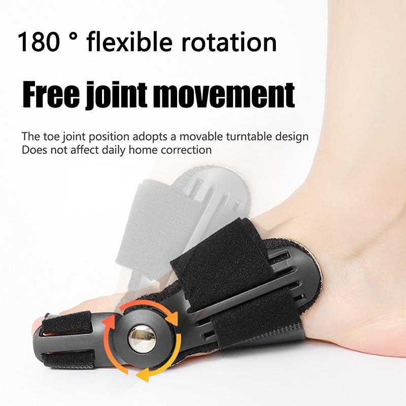 Unisex Foot Hallux Valgus Braces Rotatable Toe Separator Bunion Corrector Straightener Adjustable Pedicure Finger Toe Corrector