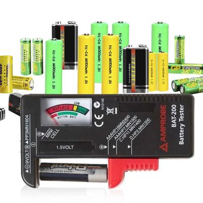 1 Stück Batterietester Digitalanzeige kann 5 7 wiederaufladbare Batterien messen