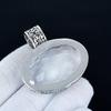 White Topaz Pendant, 925 Sterling Silver Handmade Jewelry, White Topaz Silver Pendant, Party Wear Jewelry For Women's, Pendant New Year Gift