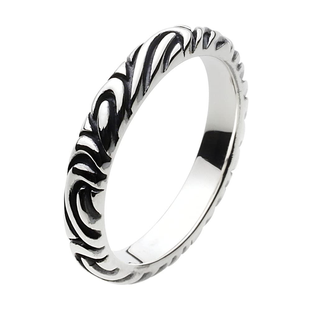 

Arabesque Scroll Ring 925 Silver fr0118 17 [Figmart] [Silver Accessories] No.