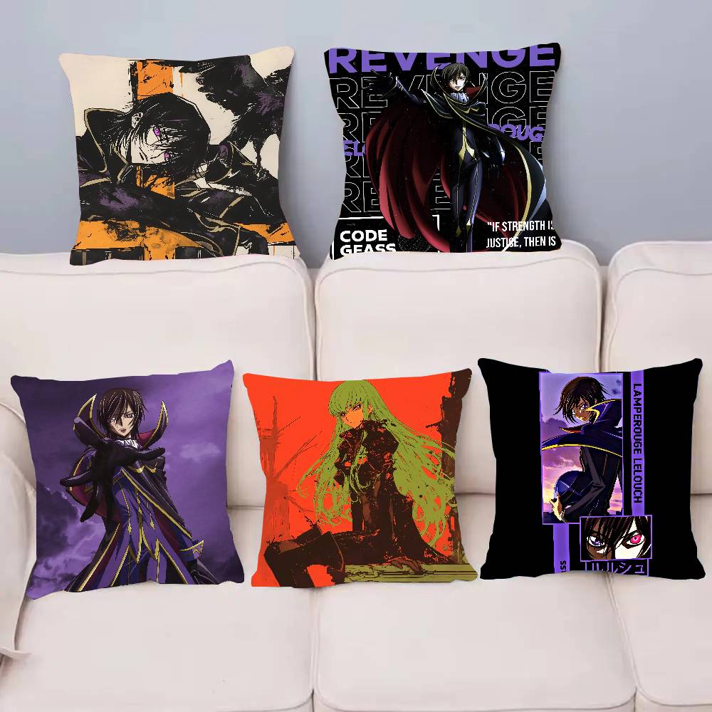 CODE GEASS Lelouch Of The Rebellion Pillow Case Home Decor Throw For Sofa Bed Car Room Decor Gift Idea