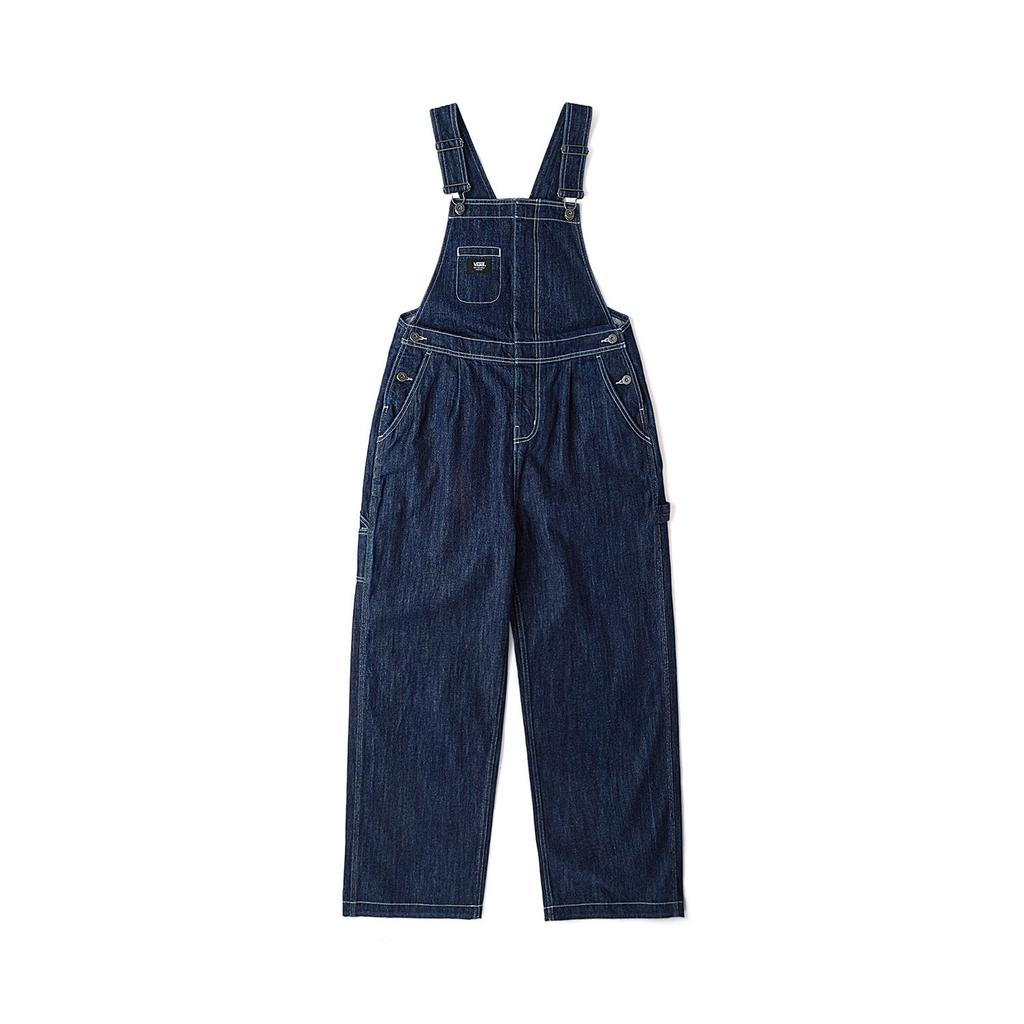 Vans Simple Brand Letter Comfortable Woven Overalls Women Overalls Dark-Blue VN000KCKCRF