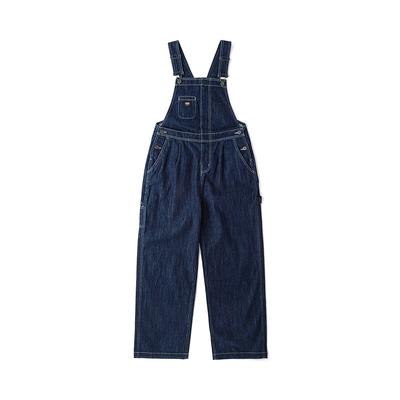 Simple Brand Letter Comfortable Woven Overalls Women Overalls Dark-Blue VN000KCKCRF