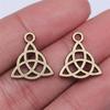 20pcs Triquetra Symbol Charms Pendants Antique Jewelry Making DIY Handmade Craft For Jewelry Making