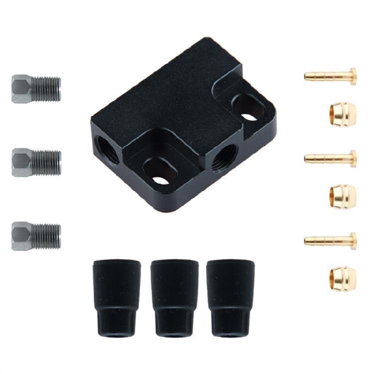 1 To 2 Hydraulic Brake Cable Splitters Valves Aluminum Alloys Adapters For Bicycles Tricycles Brake Line Modification