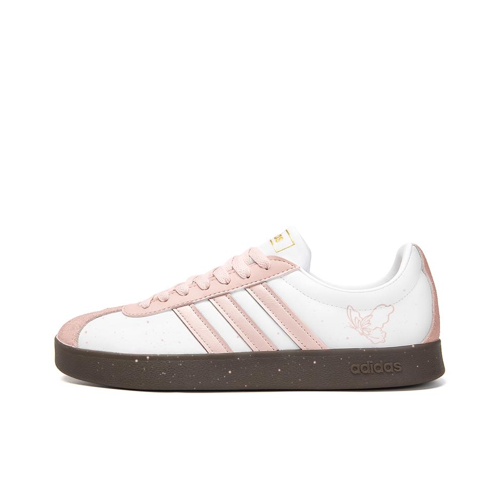 

Adidas Neo VL Court 2.0 Leather Slip Resistant Abrasion Resistant Low top Skateboard Shoes Unisex White Pink ID6015(Team746-) 44⅔