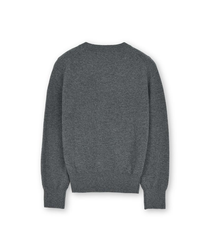 Beulaunyadeu W Extra Super Fine V-Neck Knit, Charcoal