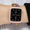 Thin Band+Silicone Case for Apple Watch 40/41mm 42mm 44/45mm 46mm 49mm Engraved Strap iWatch Ultra 2 Series 10 9 8 7 6 SE 5 4 3