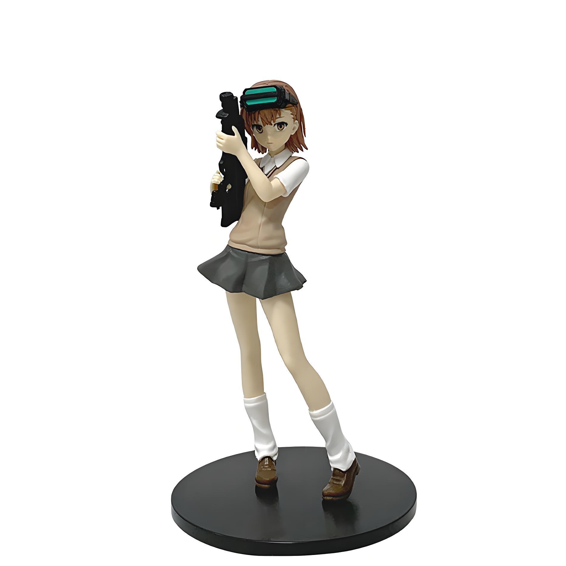 

17cm Anime A Certain Magical Index Misaka Mikoto Railgun Girl Anime Model PVC Action Figures Collection Decor Figure Model Toys