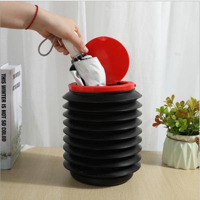 2024 New Car Trash Can Foldable Car Garbage Bag Hanging Car Telescopic Waterproof Portable Car Umbrella Storage