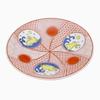 Hergestellt in Japan, Kutani-Keramik, Kutani Gosai Keramik, magnetisch, kleiner Teller, glücklicher kleiner Teller, Geschirr, japanisches Geschirr, 12cm, Kaninchen-Design, lebhaft