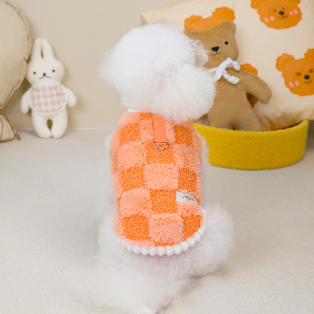 Puppy Clothes Pet Clothing Teddy Bichon Schnauzer Bichon Cat Can Pull 24 Beauty Velvet Vest